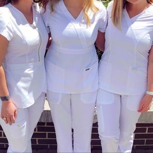 Grey Anatomy white scrub top